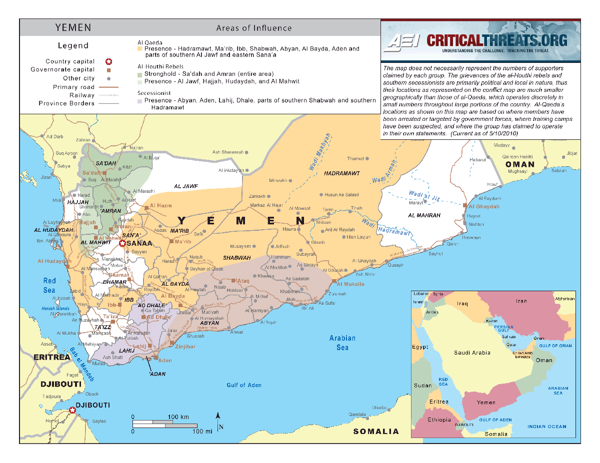 Yemen Conflict Map | Critical Threats