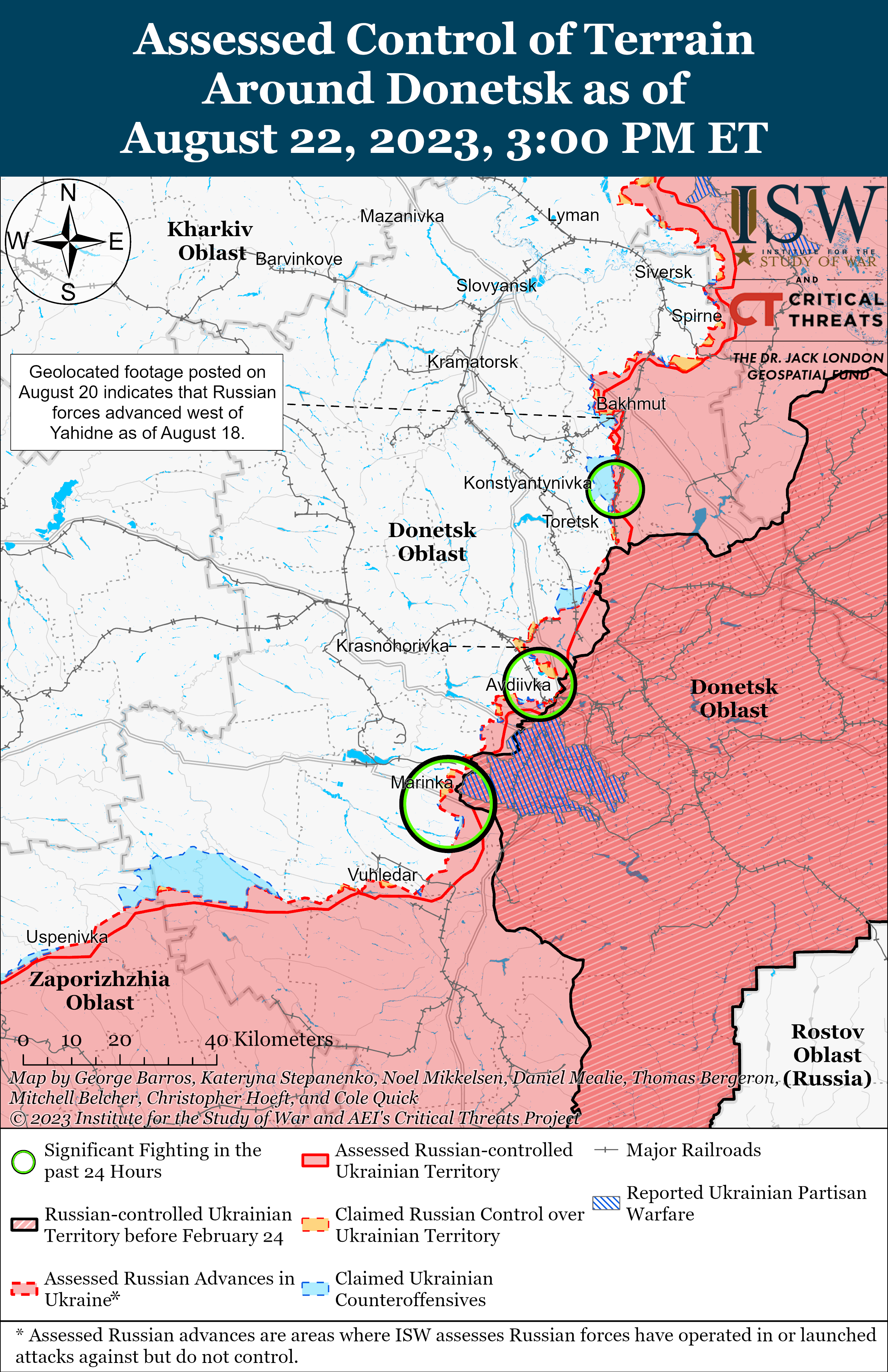 Donetsk Battle Map Draft August 222023