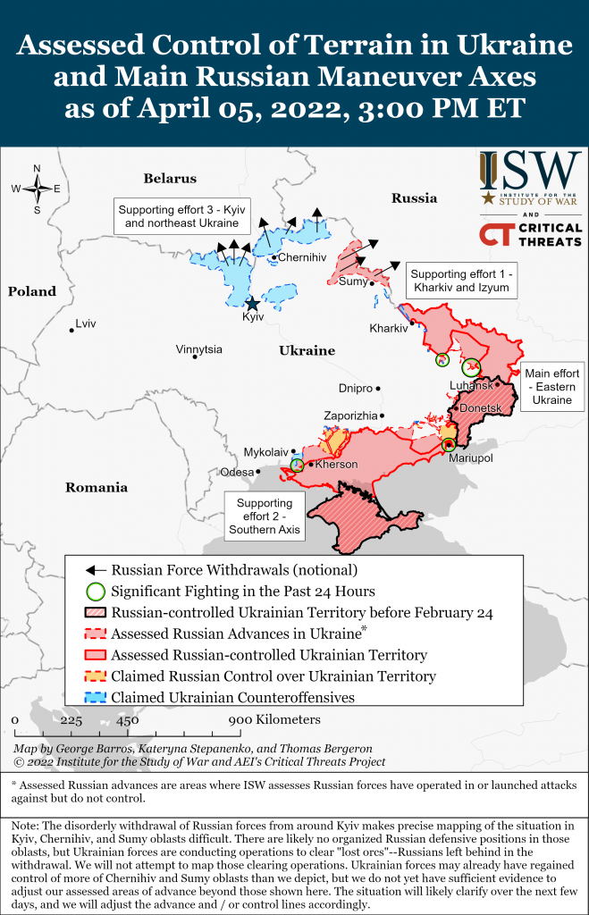 Russian Offensive Campaign Assessment, April 5 | Critical Threats